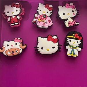 8 piece Hello Kitty Croc Charm Set